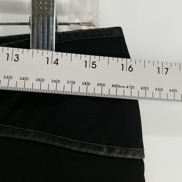 Bianca Nygard Pants Women's Nylon Size 10 Black Mid Rise Zipper Button Closure - Picture 7 of 12